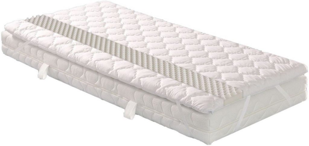 Surmatelas mousse alvéolée blanc 190 x 90