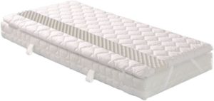 Surmatelas mousse alvéolée blanc 190 x 90